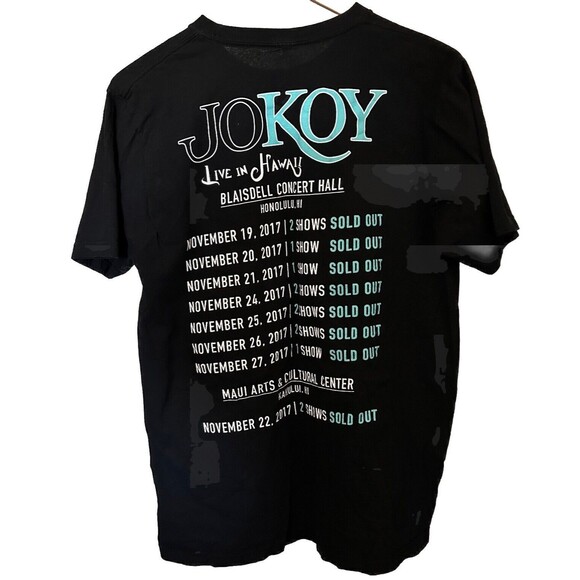 Jo Koy Men’s Large Black T-Shirt "Live in Hawaii" 2017 Tour-00079 - Picture 2 of 7